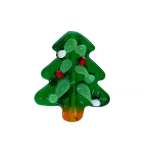 glass christmas tree bead