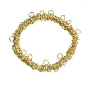 Elasticated Charm Bracelet gold plated