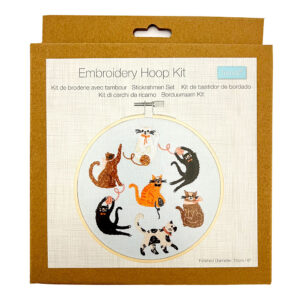 Cats Embroidery Hoop Kit