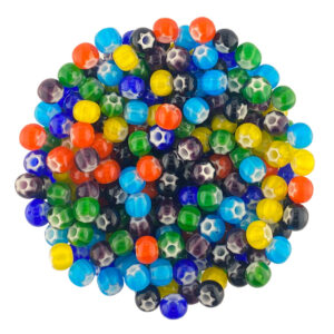 size 2 cornelian star seed bead mix