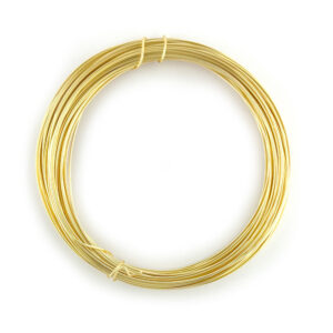 0.6mm diameter gold coloured craft wire