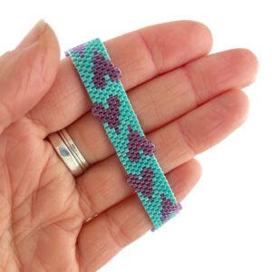 Spread a Little Love - Peyote Stitch Bracelet