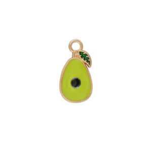 Enamel Avocado Charm