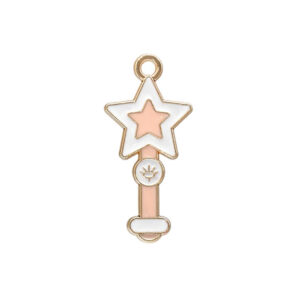 enamel magic wand charm