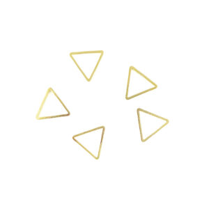 12mm triangle connectors gold plated