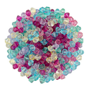 5mm crystal bicone bead floral mix