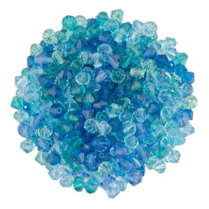 5mm crystal bicone ocean mix