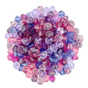 6mm crystal bicone berry colour mix