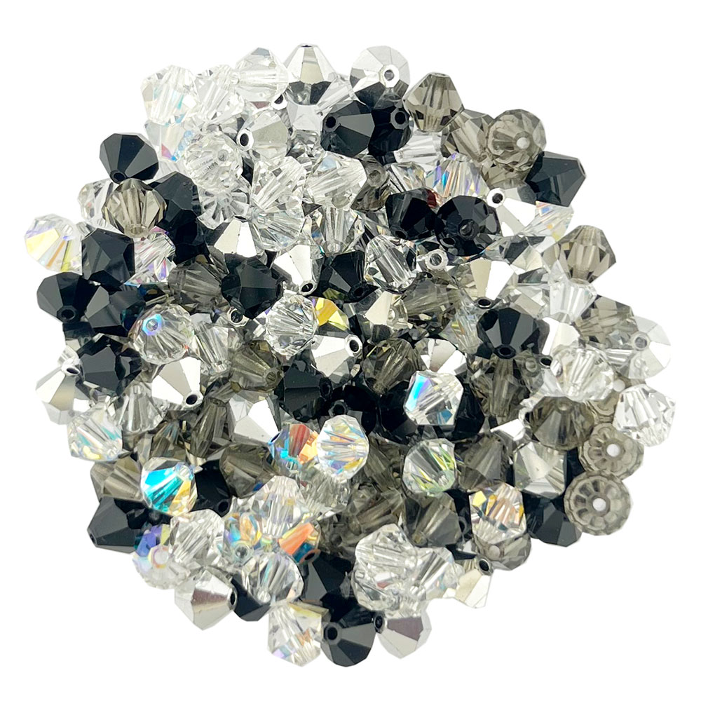6mm Classic Mix Preciosa Crystal Bicone Beads Qty.50