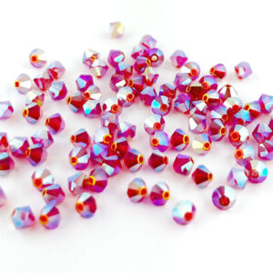 Light siam ab2x preciosa bicone crystals