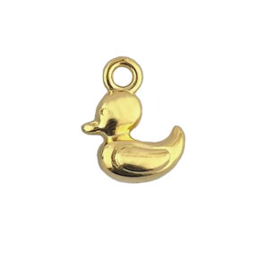 Gold plated duck charm